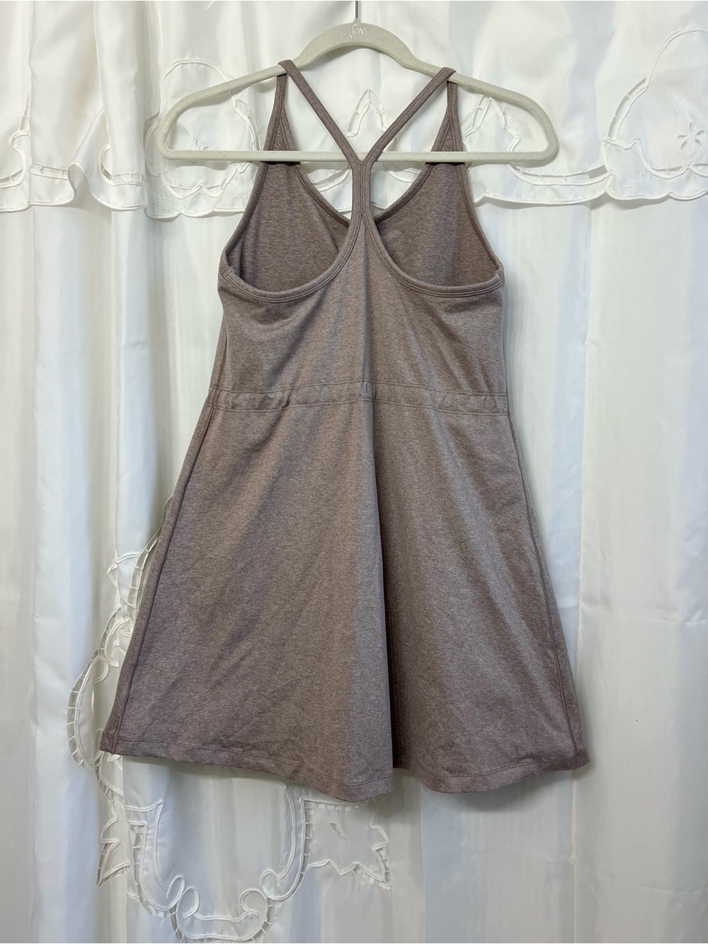 SPANX Active Dress Built In Shorts Drawstring Racerback Taupe M - Picture 3 of 12